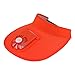 Ventilateur de Femmes Sunhat Rechargeable Ventilateur Sunhat Plage Sunhat Trois-Réglage de la Vitesse et Grande Surface Protection Solaire Sport De Golf et De Tennis Sunhat (Orange,Une Taille)
