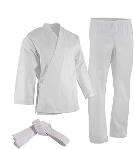 TMA Adult &Kids Karate Suit 7oz Uniform+Free Belt Martial Arts Childrens Mens Gi (1)