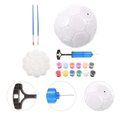 Balón de fútbol en blanco Mikinona DIY material PU manualidades creativas 3