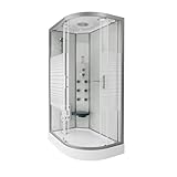 Home Deluxe - Komplettdusche WHITE PEARL - Maße 120 x 80 cm Rechts - inkl....