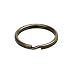 COTOWIN Pack of 50pcs 1" Antiqued Brass Plated Key Ring Connectors