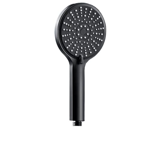 Pacchetto accessori for doccia a mano pressurizzata for bagno, ugello, grande uscita d'acqua, 5 modelli, adattamento universale(Black Shower)