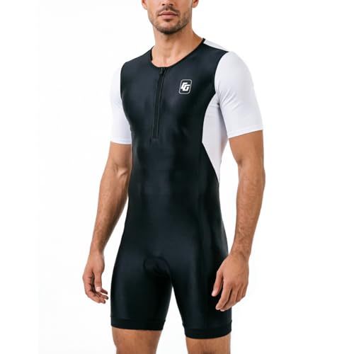 Triathlon Suits Mens One-Piece Sleeveless Trisuits Skin Wet Suit for