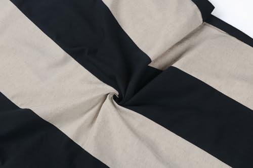Image of CHARTOU Women Summer Sleeveless Linen Dress Color Block Short Beach Vacation Tank Dress