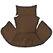 Ferocity Suspendu Hamac Chaise Coussins, Imperméable Siège de Chaise Rembourrage pour Patio Jardin, Balançoire Panier Suspendu Coussin de Siege, Marron Brown [114]