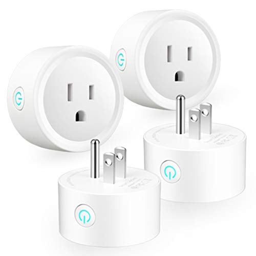 Smart Plug WiFi Outlets Mini Smart Socket for Smart Home Remote Control House Appliance & Electric Devices from Anywhere, Compatible with Amazon Alexa Echo Google Assistan, 4 Packs, Support 2.4GHz, N