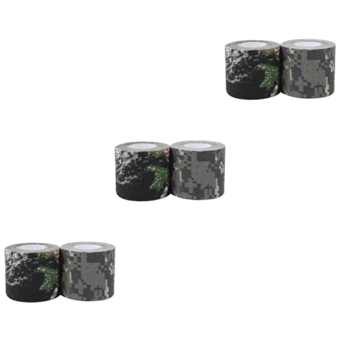 Bandage autoadhésif camouflage non-tissé isolant et bande de maintien élastique x6
