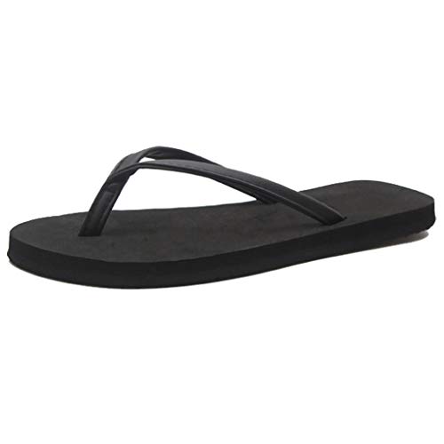 ZHANGAIZHEN Flip Flop Lady Sandales Plates Mode antidérapantes Chaussures de Piscine et de Plage Hommes, Femmes et Enfants Idée Cadeau Unique (Color : Black, Size : 36 EU) Cover