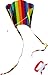 Hengda Kite For Kids 31-Inch Rainbow Parafoil Kite