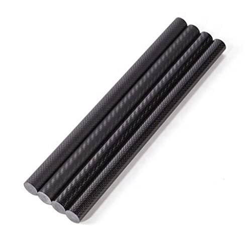 2 Pz 500mm Lunghezza 3K Asta in Fibra di Carbonio