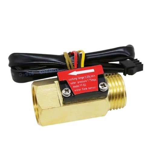 Caudalímetro YF-B2 de rosca macho G1/2 medidor de caudal de agua para tuberías de 1-25L/min
