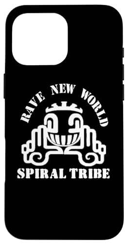 Rave New World | Spirale Tribe | Techno Hardstyle Gabber Goa Coque pour iPhone 16 Pro Max