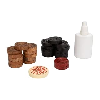 GICO jeu de pions de carrom, striker plastique inclus