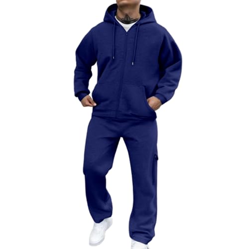 Survêtement homme coton confortable ensemble jogging contre la fraîcheur
