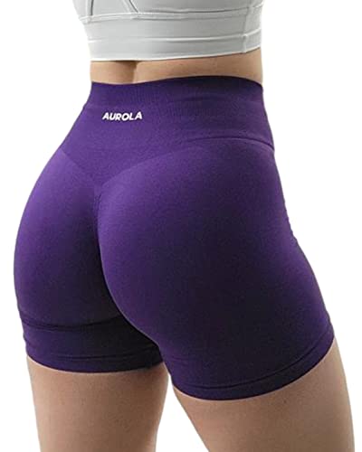 Image of AUROLA Intensify Workout Shorts for Women Seamless Scrunch Short Gym Yoga Running Sport Active Exercise Fitness Shorts