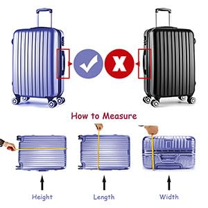 Image of Clear Suitcase Cover - Waterproof Dustproof and Anti-Scratch Luggage Cover - TSA approved Suitcase Protectors, Black Trim-0.4mm, S Suitcase Cover., Clear Luggage Cover