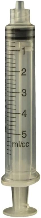 JG5CC-LL-50-5 cc Calibrated Manual Luer Lock Syringe - Bag/50
