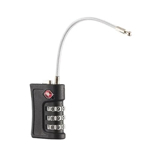 Cadenas pour armoire et bagages jaune à code modifiable - 6