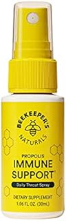 BEEKEEPER'S NATURALS Propolis Throat Spray - 95% Bee Propolis Extract - Natural Immune Support & Sore Throat Relief - Antioxidants, Keto, Paleo, Gluten-Free (1.06 oz)