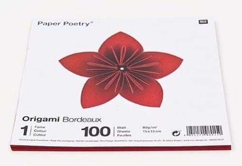 ORIGAMI BORDEAUX, 15 X 15 CM Cover