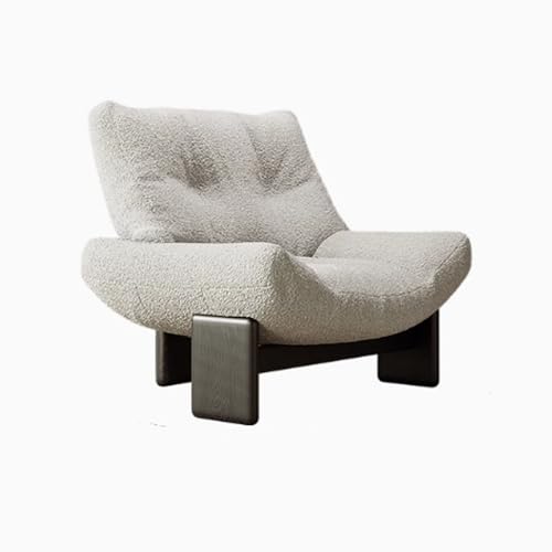 Sofá vintage de madera de fresno transpirable, tela de algodón y lino, silla de gran tamaño con cojín completo, perfecta para sala de estar, dormitorio, restaurante, hotel, fácil cuidado