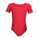 danza scarpette rosse Il materiale in cotone di alta qualità con una miscela di elastan per un perfetto adattamento del body al corpo e libertà di movimento illimitata durante l'esercizio