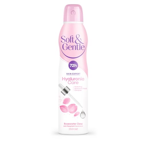 SOFT & GENTLE Anti-perspirant Deodorant Skin Expert Hyaluronic Care Rosewater Dew 72H Protection 250ml