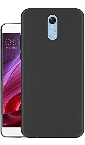 Image of Mobile Back Cover Case for Xiaomi Redmi Note 5 (Silicone Case|CameraProtection|Black SC1510)
