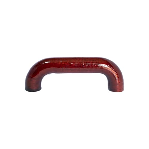 5 Puxador Alça De Madeira Para Gaveta Armário Cozinha Rústica 96mm (Mogno)
