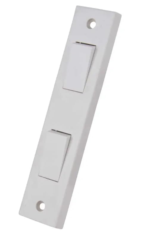 Selectric Square LG202ARC 2 Gang 2 Way 10A Architrave Switch