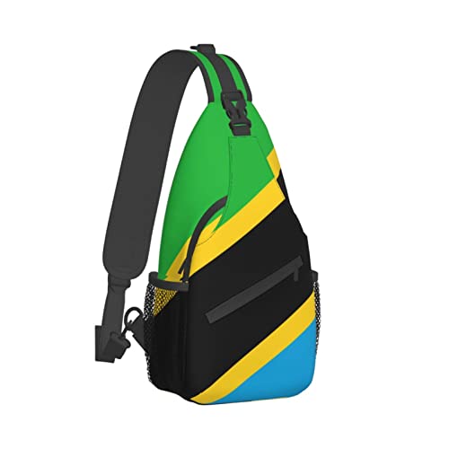 Mochila bandolera unisex estilo Tanzania negra miniatura 3