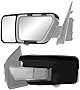 K Source Snap & Zap Custom Towing Mirror Pair for Ford F150, Black
