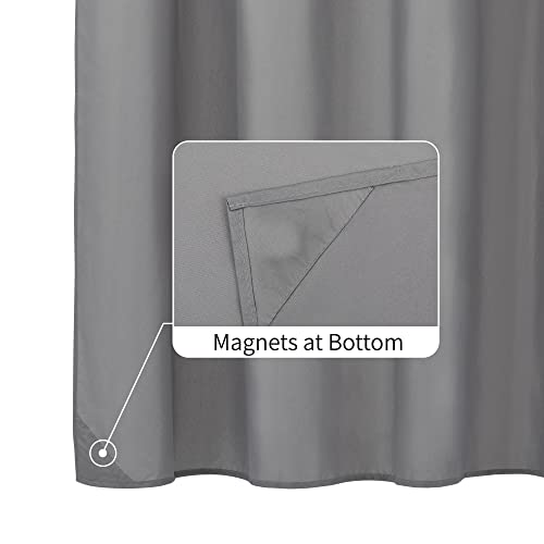 Image of ALYVIA SPRING 54x72 Stall Waterproof Fabric Shower Curtain or Liner Grey