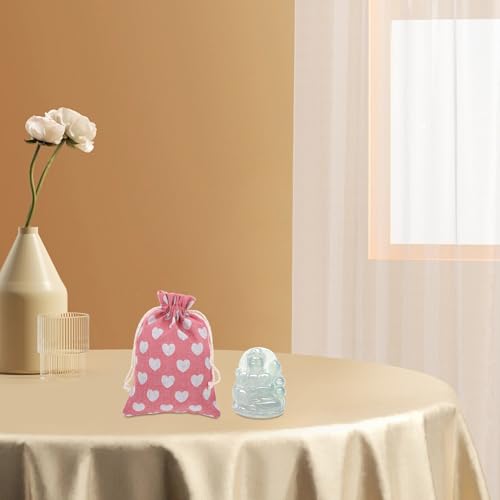 Bolsas de algodón con corazones perfectas como envoltorio de regalos y recuerdos en bodas y fiestas 7