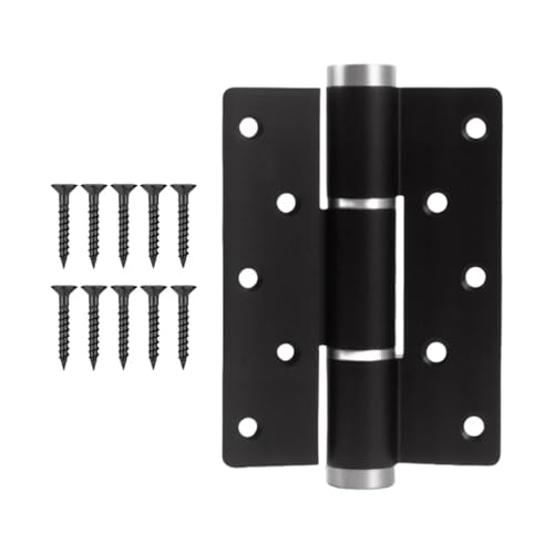 Samozamykające się zawiasy drzwiowe, 4-pak, automatyczne, ukryte, ze stopu aluminium, miękkie zamknięcie, tłumione zamknięcia do drzwi skrzydłowych, łatwa instalacja