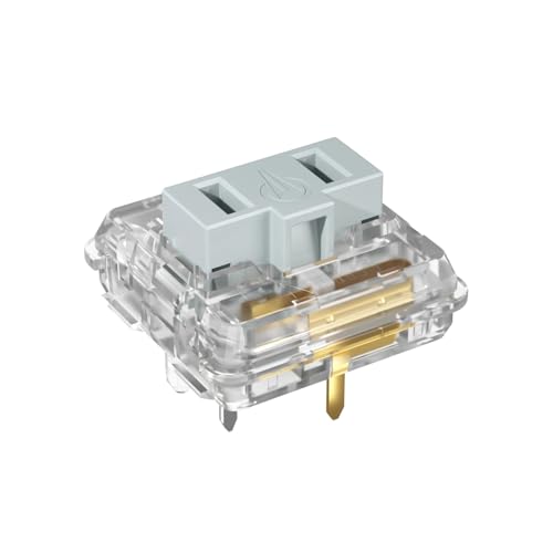 Kailh Silver Low Profile Switches 5 Pin Thiner Key switches- DIY Switches for Mechanical Gaming Keyboard Linear Hand Feeling (Silvers 10pcs)