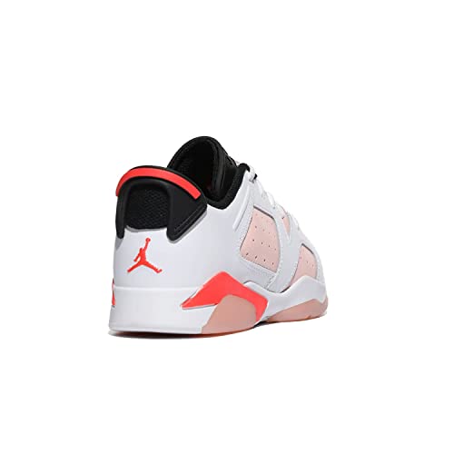 Jordan Girl's 6 Retro Low (Little Kid) White/Atmosphere/Infrared 23/Black 3 Little Kid M3