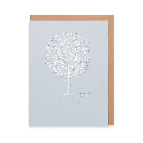 UK Greetings Kindred - In Sympathy Card,Blue,157x117mm Cover