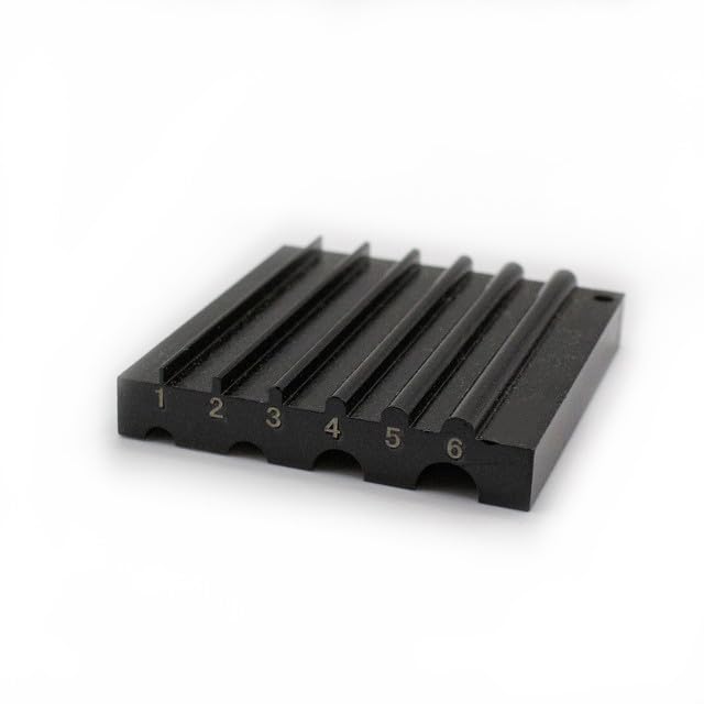 Aiguiseur biseau en acier de 50 x 45 mm pour cuir noir
