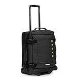KADVA Lazio Maleta de Viaje con Ruedas I 44 litros Equipaje de Mano I Exterior Blando con 2 Ruedas I Estructura Telescópica I Peso 2,7kg I Color Negro