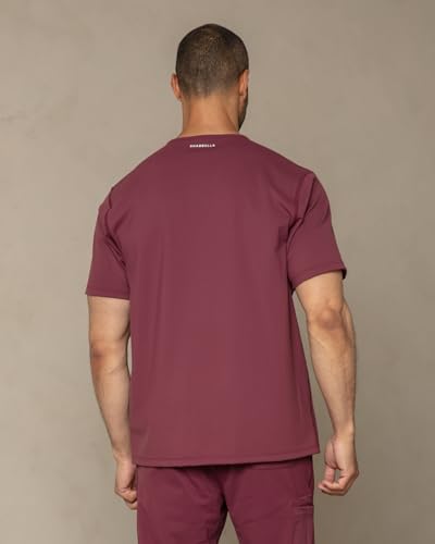 Scrub Top for Men - 3 Pockets, Tailored Fit, V-Neck, 4-Way Stretch, Moisture-Wicking3