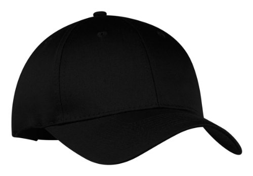 Port & Company 6-Panel Twill Cap, OSFA, Black