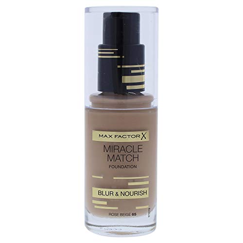 Max Factor Miracle Foundation Match Foundation, No. 65 Rose Beige, 1 Ounce