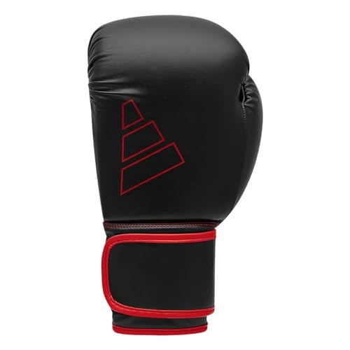 adidas ボクシング グローブ ハイブリッド80 FLX 3.0 //スパーリンググローブ ボクシング キックボクシング フィットネス (8oz, ブラック×レッド)