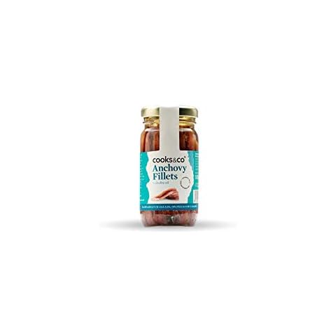 Cooks & Co Anchovy Fillets in Olive Oil 100 g (Pack of 6) Cover