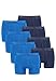 Produktbild PUMA Boxershorts Herren 8er Pack Sport Mikrofaser + elastisch/Funktionsunterhosen Männer (S - XL), Farbe:Blue Combo, Bekleidungsgröße:XL