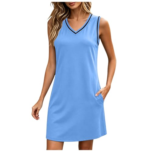 Robe d'été fluide col en V chic et élégante pour femme