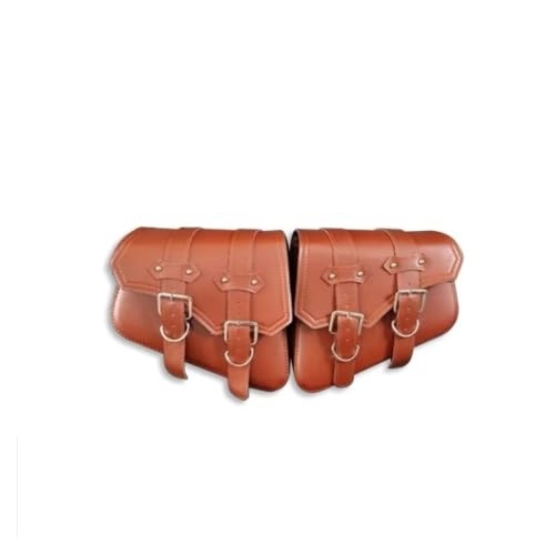 Sacoche latérale marron pour Benda 500 et Moto Dark : garde-boue étanche