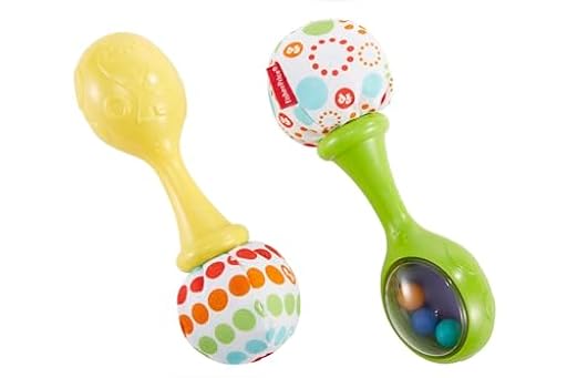 Fisher-Price Maracas musicales, juguete y sonajero para bebé +3 meses (Mattel BLT33) | Ya disponible en tu tienda friki favorita! En mundofriki.es!