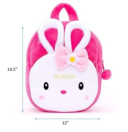 Image of Delicado Cute Small Toddler Kids Preschool Backpack Plush Cartoon Mini Children Bag for Baby Boy /Girl Age 2-5 Years